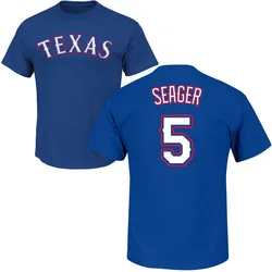 Corey Seager Texas Rangers Youth Royal Roster Name & Number T-Shirt -
